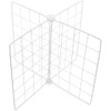 FUNNETOYU Organizzatore congelatore con griglia ventilata divisore filo metallico regolabile