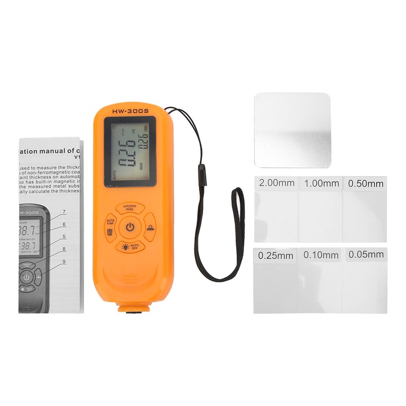 Paint Coating Thickness Gauge Depth Meter 3 Units Um mm