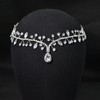 WONRLUA Wedding Hair Accessories for Brides, Rhinestone Forehead Headband, Bridal