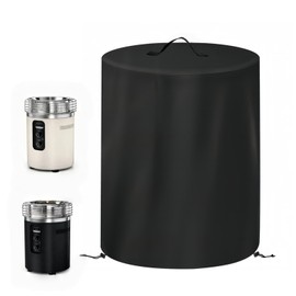 Cover for Ninja Fireside360 Outdoor Heater & Fire Pit —600D Oxford PVC Backing - Waterproof Cover with Lift Handle, Double Drawstring Hem — Accessories for Ninja Fireside Fire Pit