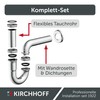 KIRCHHOFF Siphon Sink Plus, Siphon with Extra Long Drain Pipe