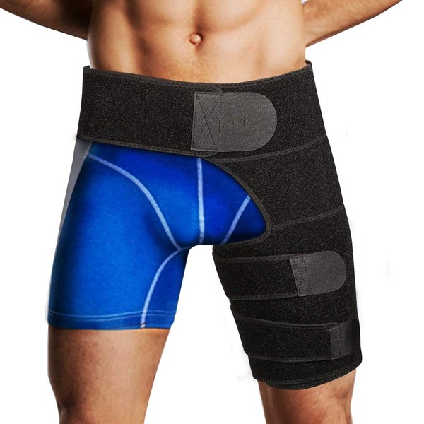 Ortho Wrap Hip Brace for Women, Groin Compression, Lightweight Latex‑