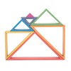 TickiT - 73418 Wooden Rainbow Architect Triangles - Nesting Puzzle