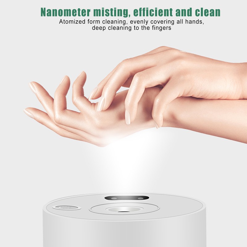 Ethanol Atomizer Cleaner FullAutomatic Induction Spray Sensor Dispenser for Home