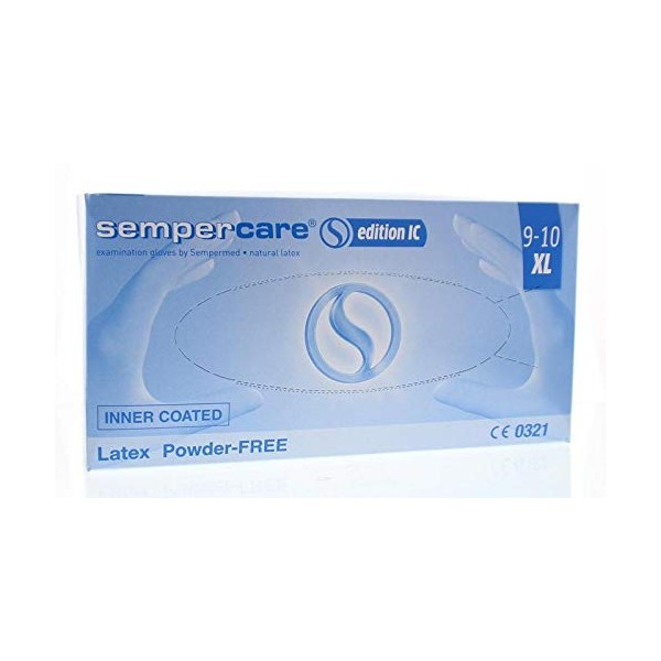Sempercare Edition Gloves Latex Powder Free XL Pack of 90