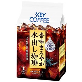 Key Coffee, Mellow Flavor, Cold Brew Coffee, 1.1 oz (30 g) x 4 Bags