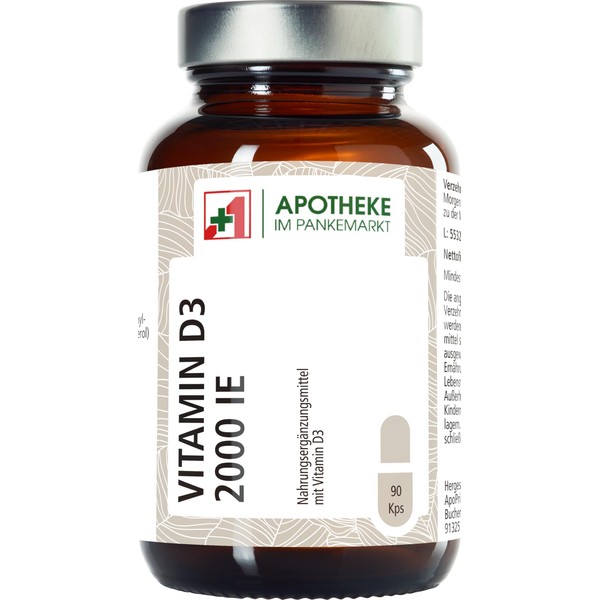Vitamin D3 2000 IE, Das Sonnenvitamin, Vegan, Für gesunde Knochen,