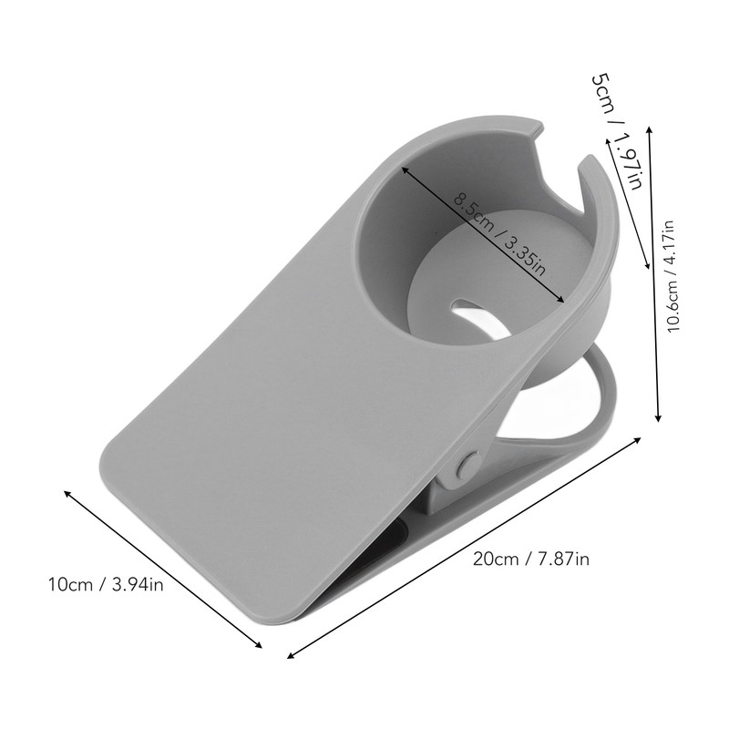 Cup Holder Clip Desk Side Glass Mug Bottle Clamp Stand