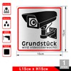 TK THERMALKING Warning Video Surveillance Sign - Safety Sign -