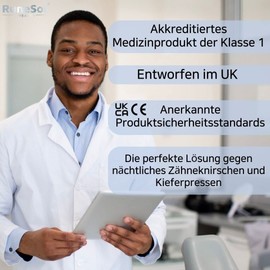 Runesol 4 x Normal Teeth Grinding Splint Grinding Splint Night Grinding Bite Splint for Bruxism Mouth Guard Splint Snoring Splint