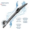 Hella 9XW398114012T Pluma Limpiaparabrisas Trasera 12" Multiconectores Negro 1 Pieza