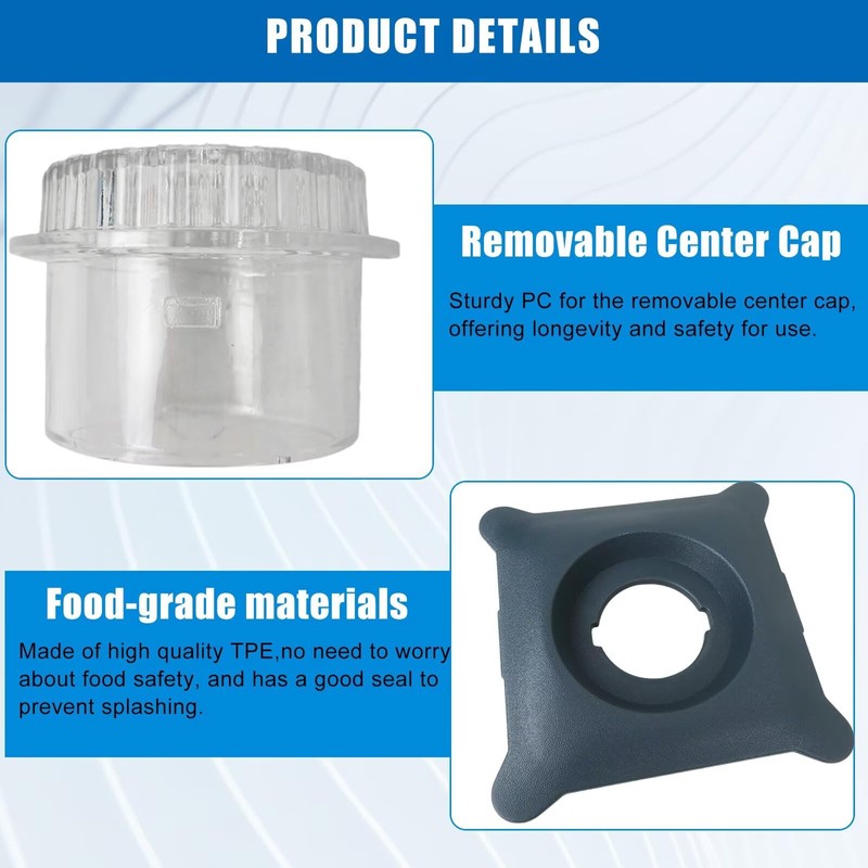 Vicue Upgraded Blender Latching Lid Replacement for Blendtec-Commercial WildSide+ &