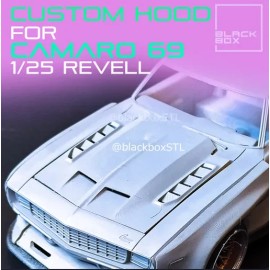 DNA 1/24 1/25 Scale Model Custom Hood For Camaro 69 Revell