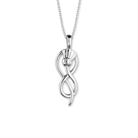 ORTAK Women Thistle Necklace 925 Sterling Silver (Infinity)