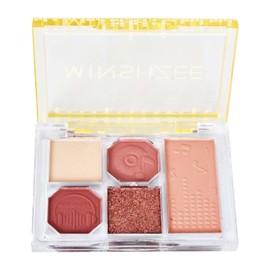 5 Lidschattenfarben, Professionelle Make-up-Palette, Matte und Schimmernde Lidschattentöne, Hochpigmentierte Augen-Make-up-Palette, Kosmetik-Geschenk für Frauen und Mädchen (01)