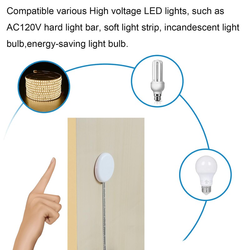 Hidden Touch Switch, AC 110V 250Watt Touch Sensor Switches with