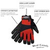 West County 013B/L Men's Gloves - Large, Brick, Work Gloves
