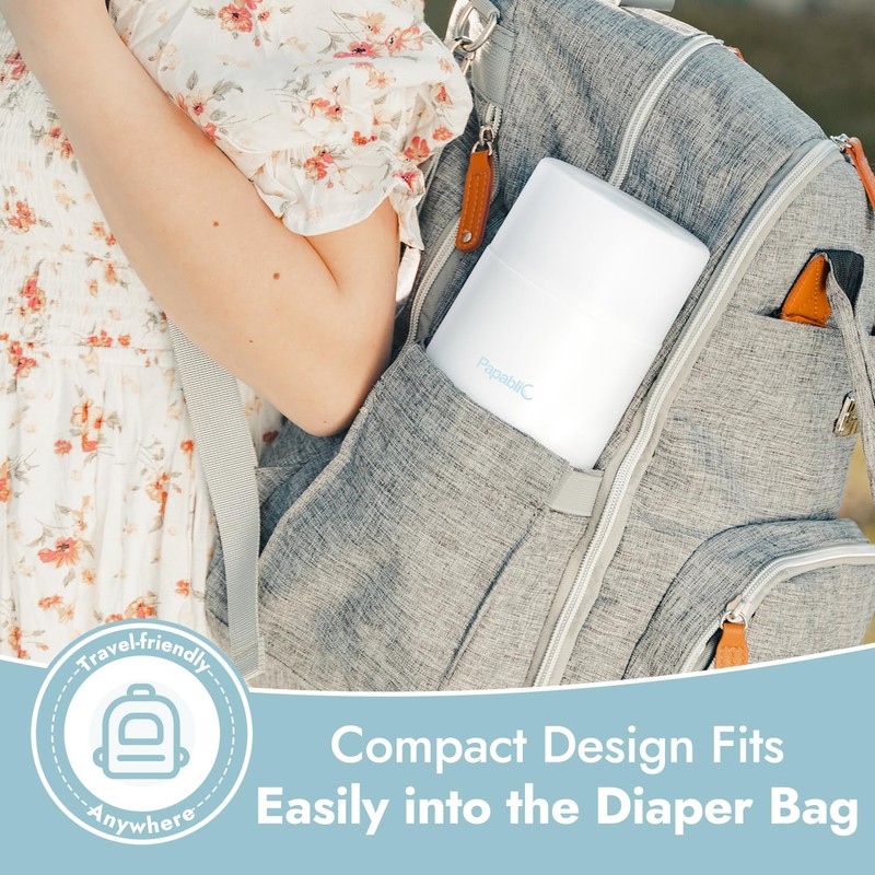 Papablic Portable Travel Baby Bottle Warmer Plus, 18 oz Large