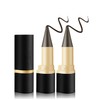 2 Stücke Eyeliner Wasserfest Kajalstift Dunkelbraun,Schnell Trocknender Wischfester Gel Eyeliner,Eye