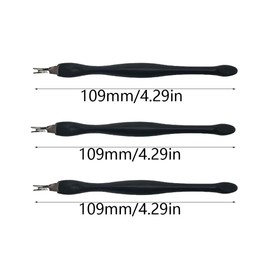 Cuticle Fork, 3 Pieces Cuticle Trimmer, Cuticle Pusher, Stainless Steel Dead Skin Fork for Women Girls Manicure