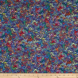 Kaufman Effervescence Digital Print All Over Celebration, Fabric by the Yard