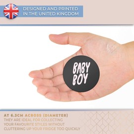 Destination Vinyl ltd Magnet for Refrigerator, Fridge - Baby Boy Cute Sign for Office, Cabinet and Whiteboard, Magnetic Stickers, 14762-2