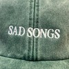 Vivian Flytrap Unisex Sad Songs Washed Embroidered Dad Baseball Cap