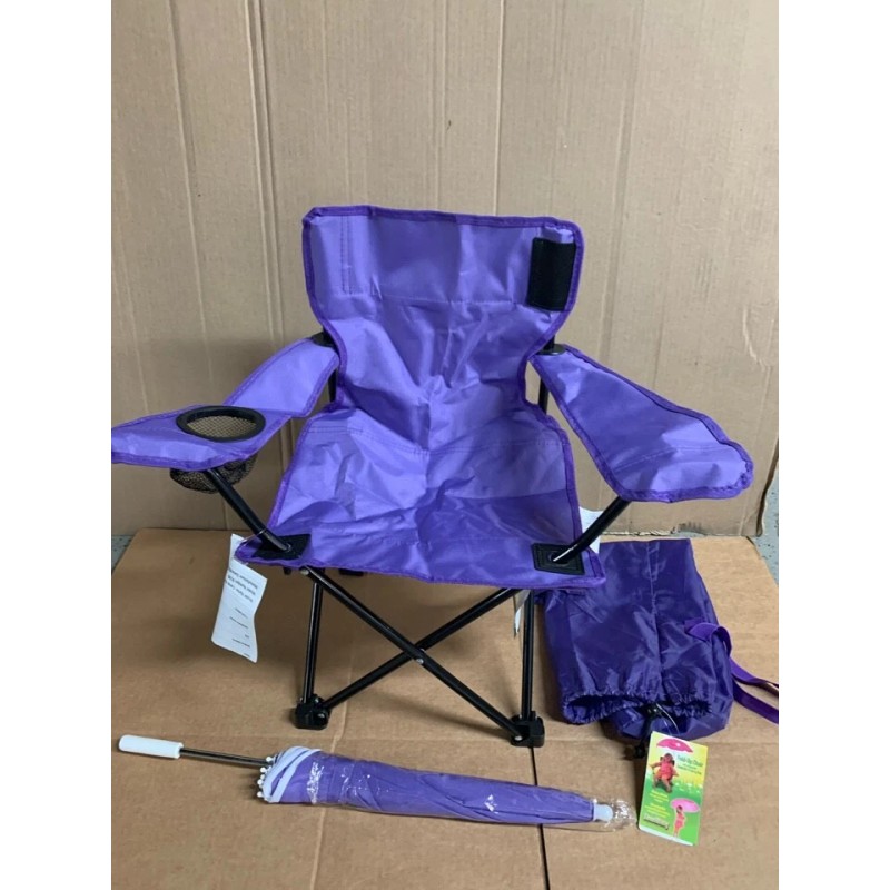 Redmon ALL-SEASON Umbrella Chair fold-up chair w/Matching Shoulder Bag purple