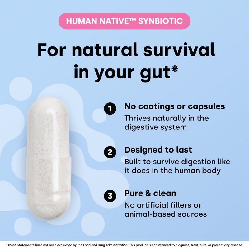 Element Longevity Human Native Bifidobacterium Adolescentis Synbiotic | Fewer Urgent