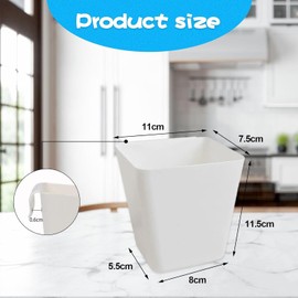 Pack of 4 Hanging Cup Holders, Little Hanging Buckets Hanging Storage Bins, Hanging Pen Holder, Hanging Bucket, Makeup Pencil Holder, Trolley Accessories, Trolley Plastic Storage Bucket