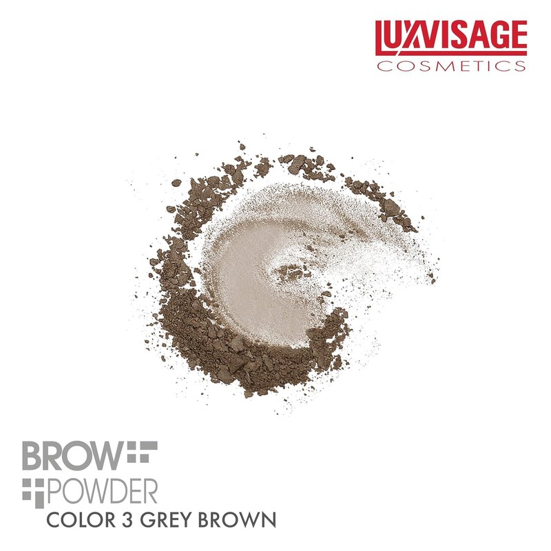 Luxvisage Natural Looking 4 Colors Brow Powder, color 3 grey