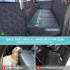Back Seat Extender for Dogs + 2 Dog Seat Belts,
