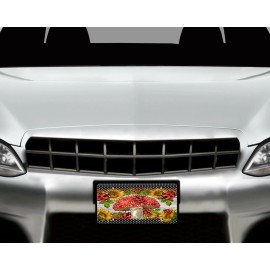 Twisted R Design Ladybug Aluminum Front License Plate Car Accessory