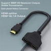 HDMI Male to Dual Female 1 to 2 Way Splitter