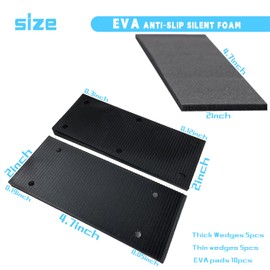 YOEXON Large Plastic spacers, Plastic Wedges, Furniture Leveling shims, 4.7 * 2in Spacer Leveling, Wedges with Non-Slip Rubber spacers for Smooth Floors, high Load Capacity Leveling Wedges