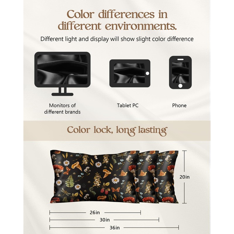 Miss Adola Silk Pillowcase 2 Pack - Cute Pillow Cases