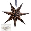 levandeo Luminous Star Black 7 Points Paper Star 60 cm