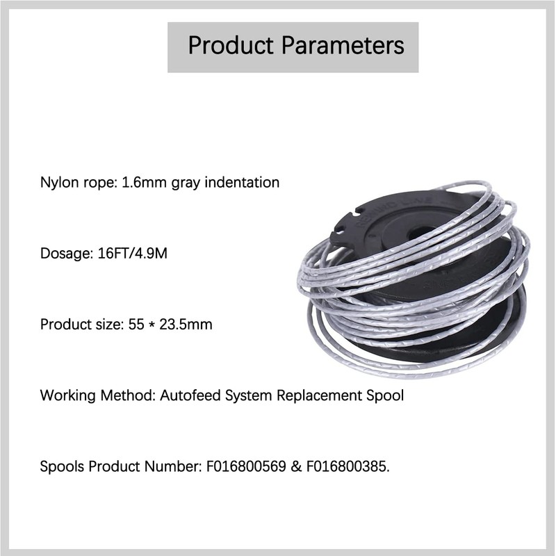 Strimmer Spool for Bosch Strimmer Wire for Bosch Φ1.6mm Double