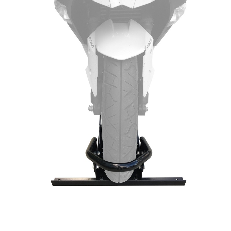 MaxxHaul 80077 Standard Motorcycle Wheel Chock with Pivoting Cradle