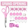 Ribbon Cutting Ceremony Kit Pink - 25 Inch Giant Scissors