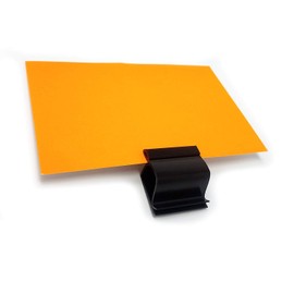 Black Food Tray Label Holders, Bowl & Cup Sign Clips for Bake Sale Signs, 10 Pack