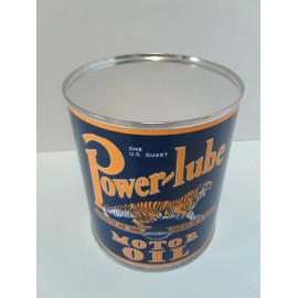 Power-Lube Vintage Power-Lube Motor Oil Can 1 qt - (Re-pop Collectible)
