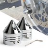 Front Axle Caps, PSLER Motorcycle Front Axle Nut Cover Cap