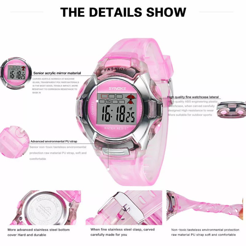 SYNOKE Waterproof Watch for Kid Boy&Girl Multifunction Sport Electronic Digital