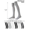 6 Pairs Women's Thigh High Socks - Over Knee Warm