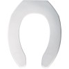 Bemis 1055-000 White Open Front Elongated Toilet Seat, Less Cover