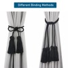 Porlau Elegant Curtain Tiebacks Rope Decorative Curtain Tie Backs for