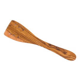 Balna Spatula Olive Wood 30 cm with Holes, Wooden Spatula Made of Olive Wood, Kitchen Utensil Wood, Pack of 1