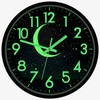 JoFomp Glow in The Dark Wall Clocks Battery Operated, 12