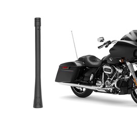 PYGHAP Stylish Short Antenna Compatible with Motorcycles Select Models, 6" Short Radio AM FM Antenna, Flexible Rubber Antenna Rod